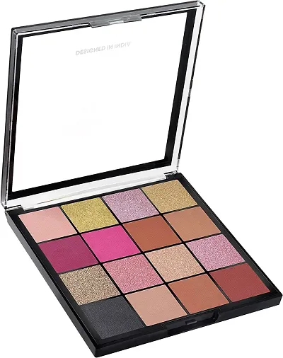 Syfer Highly Pigmented Mesmereyes Smoky eyes, 16 colour Eyeshadow Palette | Multicolor | Matte Finish | Shimmery Eye Shadow Palette (01-MULTICOLOR)