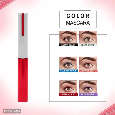 Syfer Light Weight Colorful Natural Mascara, Smudge Proof  Long Lasting Eye Makeup Tool For Personal  Professional,6ml (Imperial Red)-thumb4