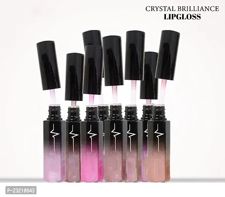 Syfer Crystal Brilliance Glitters Lip Gloss For Long Lasting Glossy Look 8 ml (Shade-12)-thumb4
