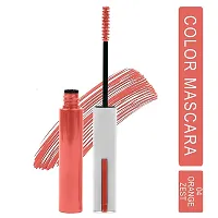 Syfer Light Weight Colorful Natural Mascara, Smudge Proof  Long Lasting Eye Makeup Tool For Personal  Professional,6ml (Orange Zest)-thumb1