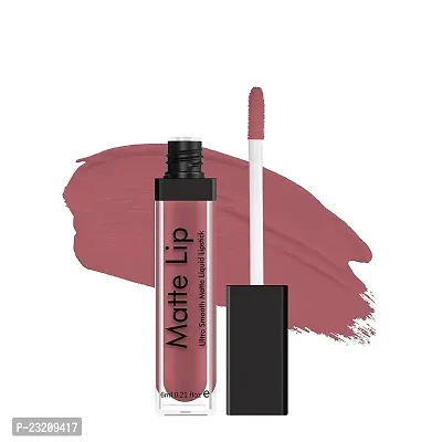 Syfer Ultra Smooth Matte Liquid Lipstick, Smooth Lip Color, Weightless Finish, Silky Matte Finish, Iconic Lip, Matte Finish, Matte Lipstick, Liquid Lipstick 6ml (Real Nude)