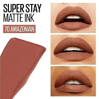 Syfer Liquid Matte Lipstick, Long Lasting, 16hr Wear, Superstay Matte Ink (70 Amazonian)-thumb2