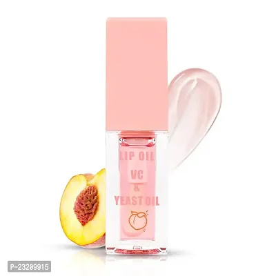 Syfer Peach Natural Lip Oil VC  Yeast Oil, Long Lasting Moisturization  Nourishment for Girl  Women - 4ml (Peach)