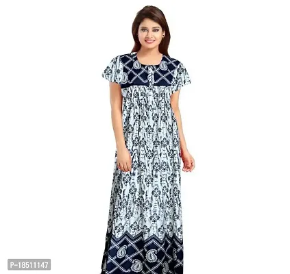 Comfortable Cotton Printed Nightdress For Women