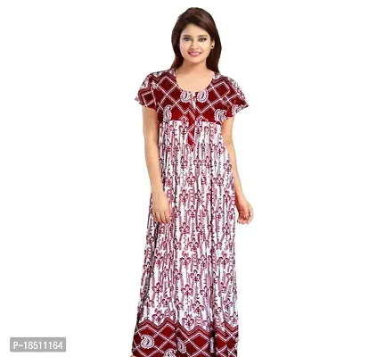 Comfortable Cotton Printed Nightdress For Women