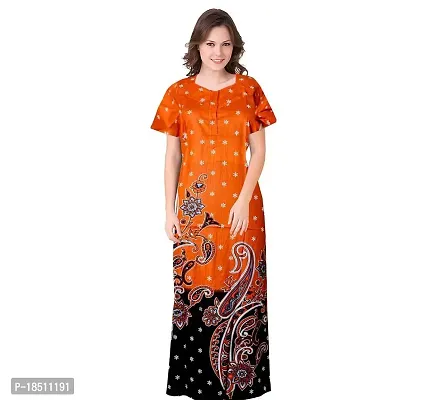 Comfortable Cotton Printed Nightdress For Women