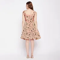 FORPRETTY Stylish Cotton Mini Dress Sleeveless Floral Printed Frock Style Dress Fancy Frock Style Western Dresses for Women-thumb2