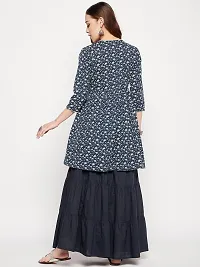 Stunning Dark Blue Cotton Women Palazzo For Women-thumb1