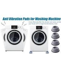 Arni  Grey Plastic Washing Machine Stand / Anti Vibration Pads / Washer Foot Pads / Dryer Heightening Pads-thumb1