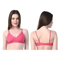 Stylish Multicoloured Cotton Blend Solid Bras For Women Pack of 6-thumb1