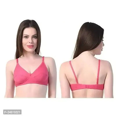 Stylish Multicoloured Cotton Blend Solid Bras For Women Pack of 6-thumb2