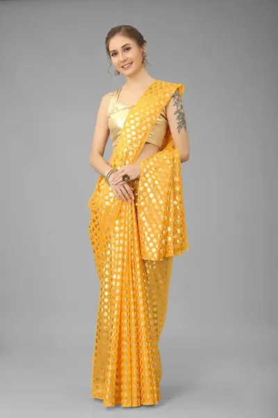 Attractive Georgette Saree with Blouse piece 