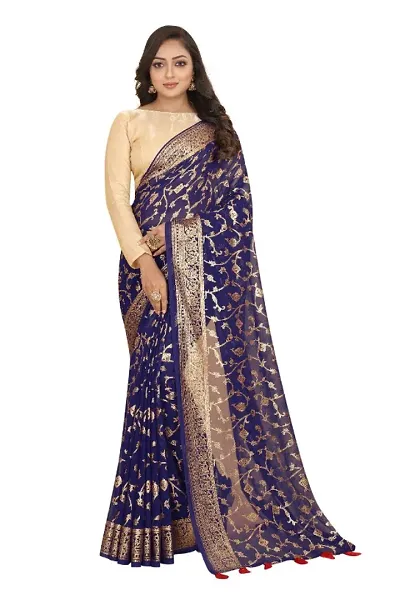 Classic Georgette Saree With Blouse Piece