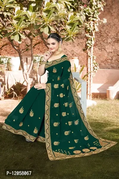 New Super Trending  Georgette Saree Collection-thumb0