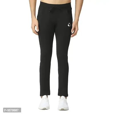 Mesua Ferrea Joggers Gym Pants for Men | Slim Fit Athletic Track Pants |Casual Running Workout Pants with Front and Back Pockets | 4 Way Stretchable Trackpants Black