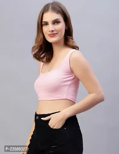 Ribbed Square-Neck Tank Top