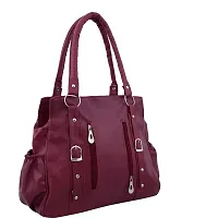 ENVATO Women's Designer Handbag Pack Of 1 (Maroon)-thumb2