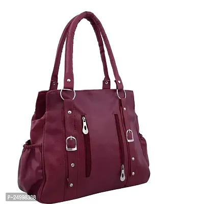 ENVATO Women's Designer Handbag Pack Of 1 (Maroon)-thumb3