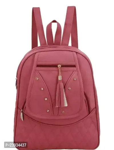 Stylish PU Backpack For Women-thumb0