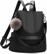 ENVATO Women/Girls Stylish and Fashion Backpack Pack of 1 (BLACK)-thumb1