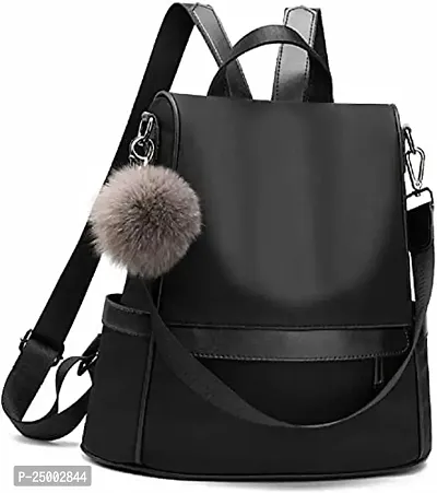 ENVATO Women/Girls Stylish and Fashion Backpack Pack of 1 (BLACK)-thumb2