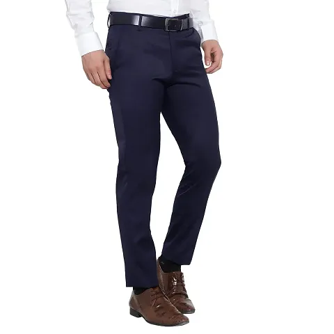 De NoVo Mens Regular Formal Trouser | Stylish Fit Men Wear Pants for Office or Party | Mens Fashion Dress Trousers Pant