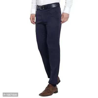De NoVo Men's Regular Formal Trouser | Stylish Fit Men Wear Pants for Office or Party | Mens Fashion Dress Trousers Pant-thumb4