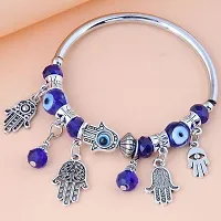 AJS Women's Turkish Blue Evil Eye Charm Bracelet I Latest Trending Hand Beaded Stone Bracelet For Girl's I Adjustable Protective Bracelet For Your Loved One's-thumb4