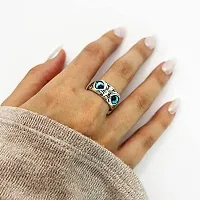 AJS Owl Ring for Women and Girls 316 Stainless Steel Jewelry Gift Comfort Fit | Fashionable Ring For Girls | Perfect Gift For Best Friends, Birthday (Pack of 1-OWL Ring)-thumb1