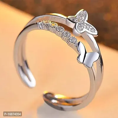 AJS Latest Unisex fashionable Rings (butterfly-ad-ring)-thumb5
