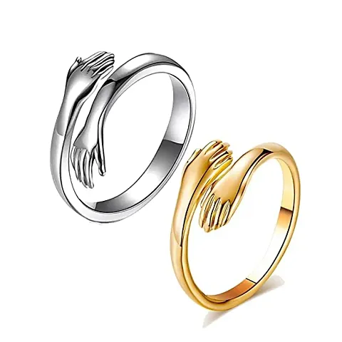 Stylish Fancy Designer Alloy Rings For Women Pack Of 2