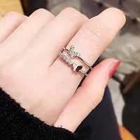 AJS Latest Unisex fashionable Rings (butterfly-ad-ring)-thumb1