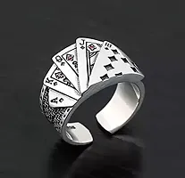 AJS Poker Ring for Men and Boys 316 Stainless Steel Jewelry Gift Comfort Fit | Fashionable Ring For Boys | Perfect Gift For Best Friends, Birthday (Pack of 1-Poker Ring)-thumb3