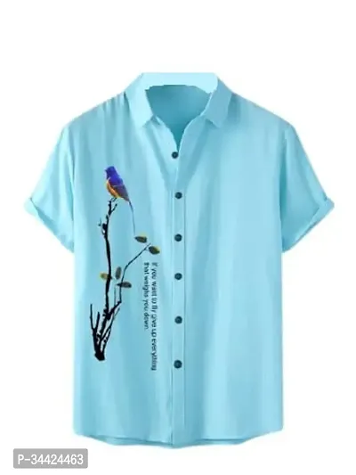 Elegant Cotton Printed Casual Shirts For Men And Boys-thumb0