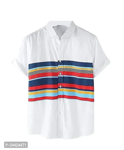 Elegant Cotton Colourblocked Casual Shirts For Men And Boys-thumb0