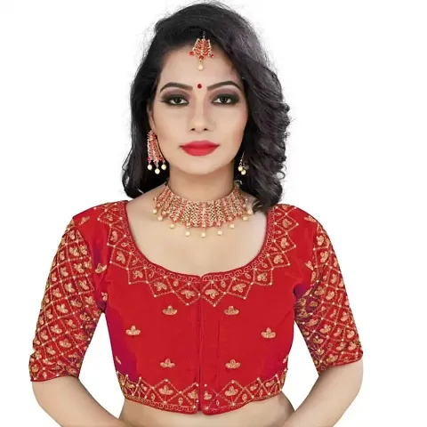 Classic Banglori Silk Embroidered Blouses for Women