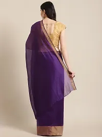 Attractive Chanderi Silk Saree with Blouse piece For WomenPack Of 1-thumb1