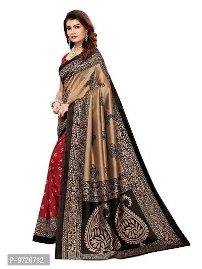 Attractive Art Silk Saree with Blouse piece For WomenPack Of 1-thumb2