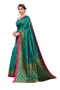Attractive Art Silk Saree with Blouse piece For WomenPack Of 1-thumb1