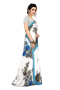 Beautiful Georgette Printed Saree With Blouse Piece For Women-thumb2