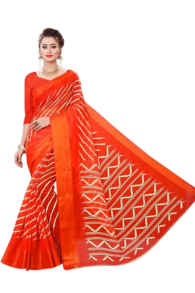 Attractive Linen Sarees with Blouse piece