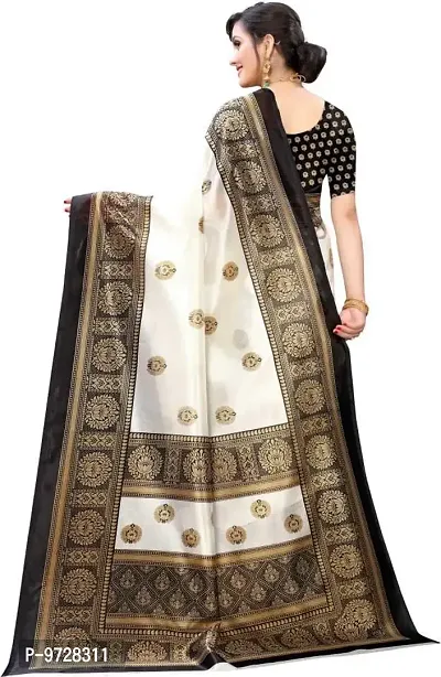 Attractive Art Silk Saree with Blouse piece For WomenPack Of 1-thumb2