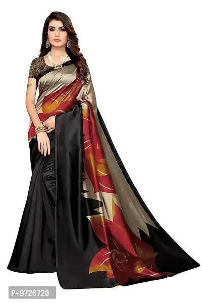 Attractive Art Silk Saree with Blouse piece For WomenPack Of 1-thumb0