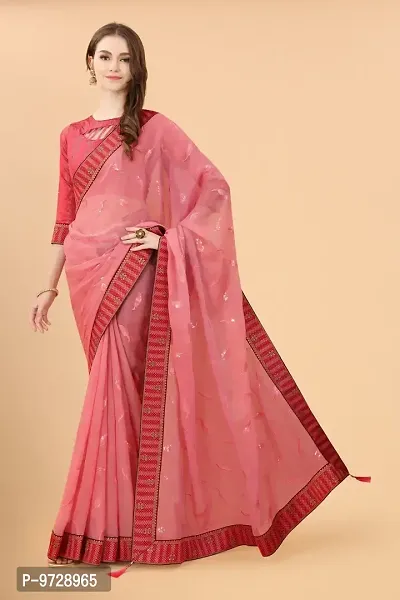 Attractive Art Silk Saree with Blouse piece For WomenPack Of 1-thumb2