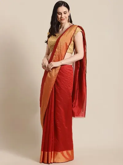 New Stylish Solid  Art Silk Sarees with Blouse Piece