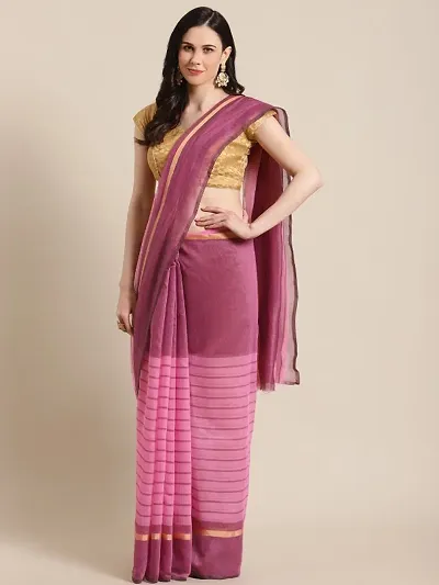 Beautiful Art Silk Printed Saree with Blouse Piece