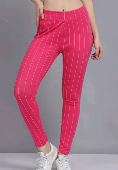 Stylish Striped Jeggings For Women