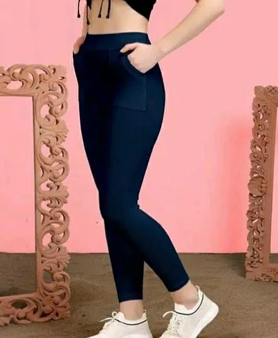 Stylish Solid Jeggings For Women