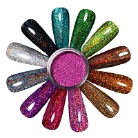 Aeronna's  Nail Art Decoration Nail Glitter Powder COMBO OF 4 COLOUR-thumb1