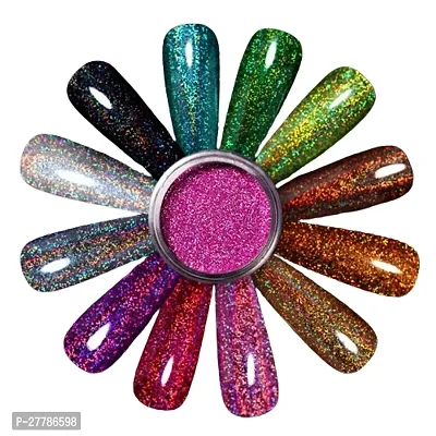 Aeronna's  Nail Art Decoration Nail Glitter Powder COMBO OF 7 COLOUR-thumb2